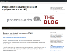 Tablet Screenshot of processartsacuk.myblog.arts.ac.uk