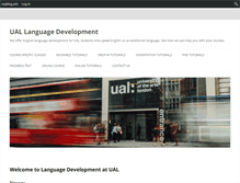 Tablet Screenshot of languagecentre.myblog.arts.ac.uk