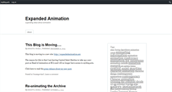 Desktop Screenshot of expandedanimation.myblog.arts.ac.uk