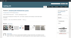 Desktop Screenshot of myblog.arts.ac.uk