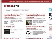 Tablet Screenshot of process.arts.ac.uk