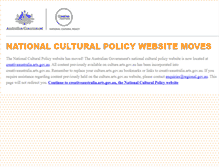 Tablet Screenshot of culture.arts.gov.au